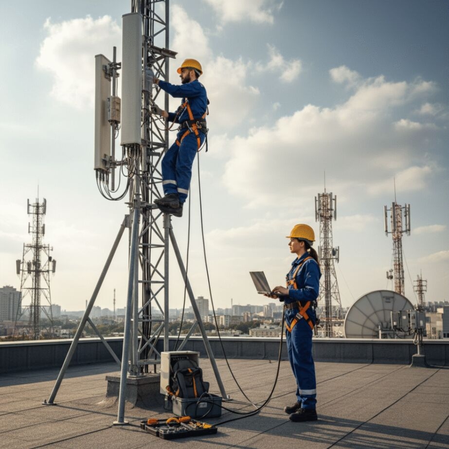 Telecommunications tower installation and turnkey GSM wireless infrastructure solutions